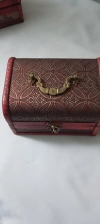 Ahşap Deri Sandık Kutusu (3 Boy)