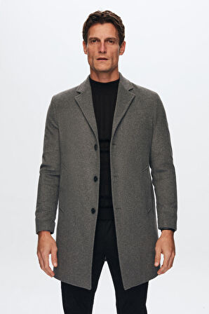 Ds Damat Regular Fit Antrasit Palto 5HF08ORT10000