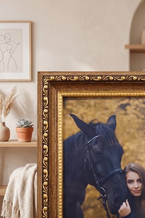 Osmanlı Saray Serisi 10x15 cm Fotoğraf Çerçevesi Camlı Ayaklı Dekoratif Masaüstü & Duvar Tipi Plastik Çerçeve