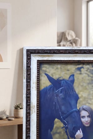 Osmanlı Saray Serisi 10x15 cm Fotoğraf Çerçevesi Camlı Ayaklı Dekoratif Masaüstü & Duvar Tipi Plastik Çerçeve