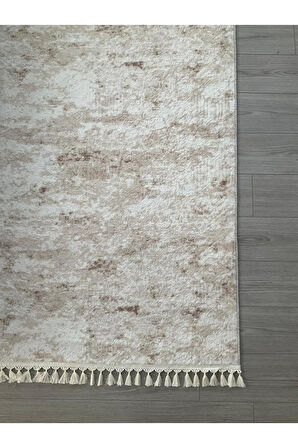 Puffy Kabartma Desenli Yıkanabilir Kaymaz Taban Salon Halısı Mutfak Koridor Halısı S52