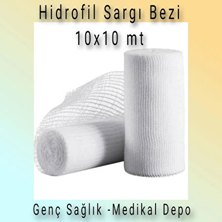 Hidrofil Sargı Bezi 10cm x 10 m 10 Adet