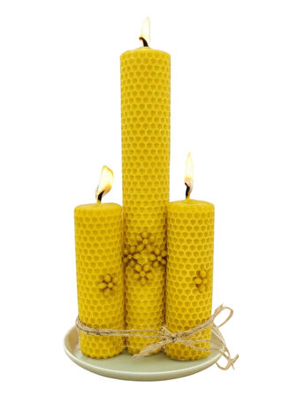 Troya  Balmumu Çift Sargı Çiçek Bahçesi 3’lü