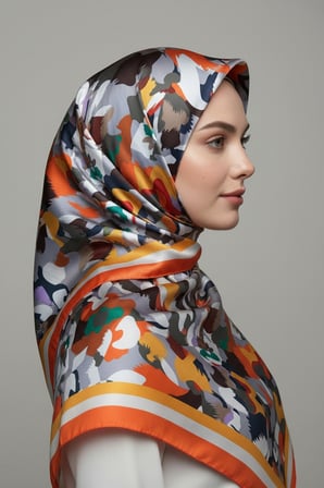 i̇pekal exclusive batik desenli pamuklu şal 70x180