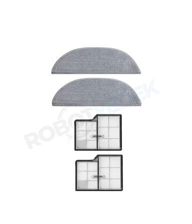 Roborock Saros 10 Uyumlu Mop ve Hepa Filtre-4 Parça