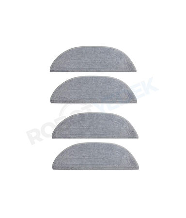 Roborock Saros 10 Uyumlu 4 Adet Mikrofiber Mop Bez