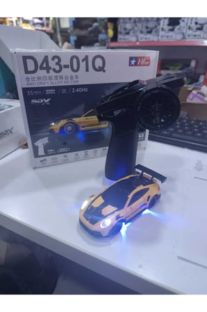 1:43 Ölçek Metal Şarjlı Mini Drift Rc 15 Km Hız 4 Çeker GT3 RS Tasarım Profesyonel Uzaktan Kumandalı Drift ve Yarış Arabası