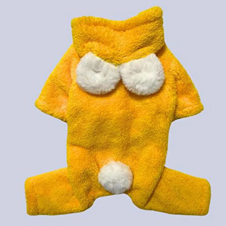 Gedyco Sarı Peluş Küçük Irk Köpek Tulumu