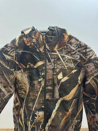 Tagon Softshell (Su Geçirmez) Saz Desen Polarlı Kamuflaj Takım