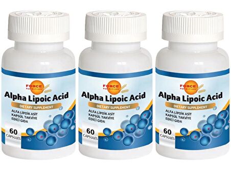Alfa Lipoik Asit 3x60 Kapsül Alpha Lipoic Acid
