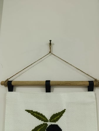 Zeytin Dalı Kanaviçe Duvar Dekoru
