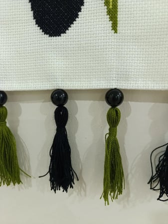 Zeytin Dalı Kanaviçe Duvar Dekoru