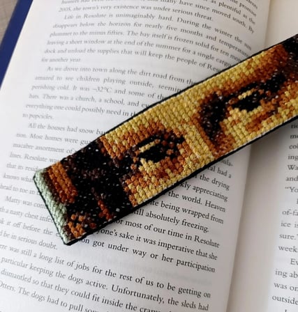 Mona Lisa Kanaviçe Kitap Ayracı