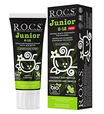Rocs Junior Bitki İçerikli 6-12 Yaş Florürsüz Diş Macunu 60 ml