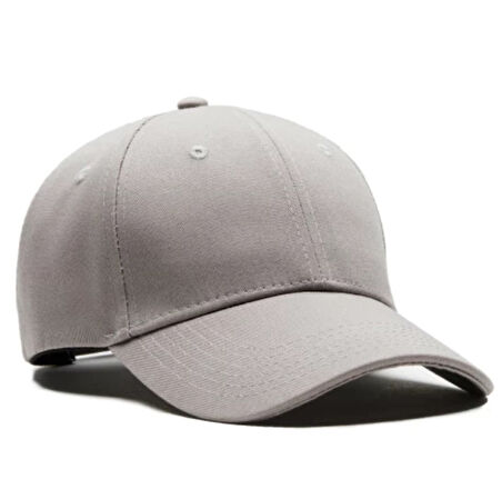Gri Düzrenk Şapka Spor Cap 