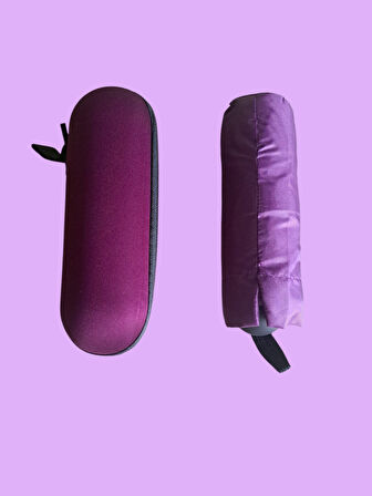 Mini Cep Boy Lüx Şemsiye UV Korumalı Mor Mini Şemsiye