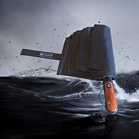 Rubenis 10 Telli Tam Otomatik Elit Erkek Şemsiye - Siyah 