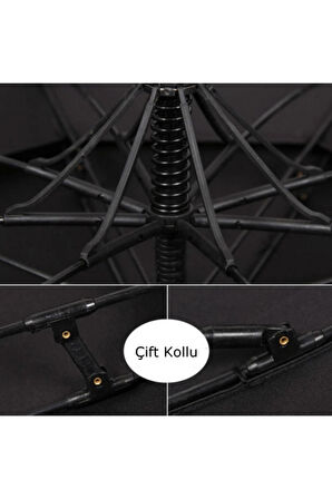 Çift Katmanlı Fiber Gövdeli Lüx Protokol Şemsiye 136 Cm