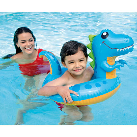 Wet Set Collectıon Dinazor Figürlü Çocuk Havuz Deniz Simidi 58 Cm 3-6 Yaş
