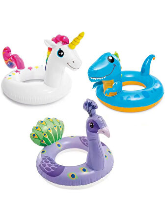 Wet Set Collectıon Dinazor Figürlü Çocuk Havuz Deniz Simidi 58 Cm 3-6 Yaş