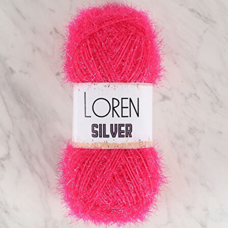 Loren Silver Fuşya El Örgü İpi - RS0021 - 34077