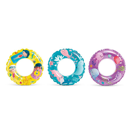 Şeffaf Baskılı Deniz Havuz Simit 61 cm (6-10 Yaş)