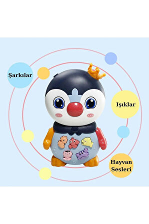 Oyuncak Işıklı ve Müzikli Baykuş Bebek Sesli ve Işıklı Piyano Neşeli Dostlar Bultak Set