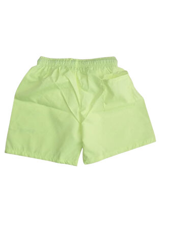 Neon Yeşili Cocuk Deniz Havuz Şordu 6-7 Yaş