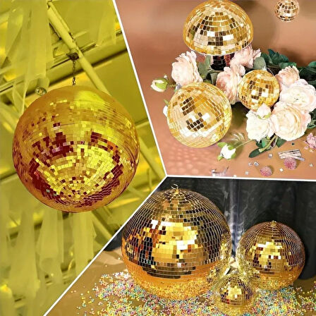 BUFFER®1 Metre Uzunluğunda Gold Renk Aynalı Mozaik Taşlı Dekor Bandı 4 cm x 1 mt