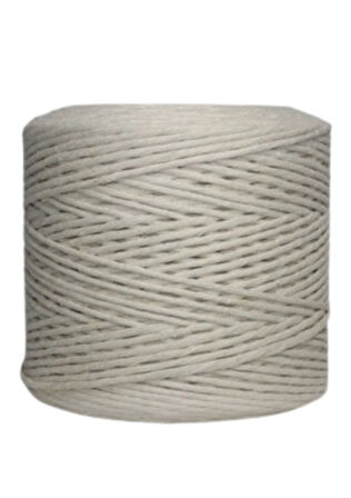 Pamuk Makrome 4 mm İp Krem