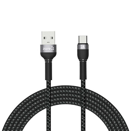 Shira Serisi Type-C USB File Örgü Şarj Kablosu 3m