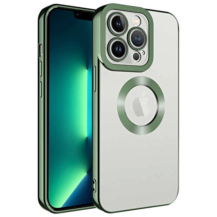 Apple iPhone 12 Pro Kılıf Kamera Korumalı Logo Gösteren Omega Kapak