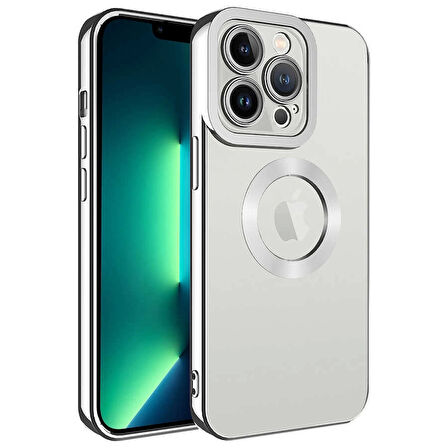 Apple iPhone 12 Pro Max Kılıf Kamera Korumalı Logo Gösteren Omega Kapak