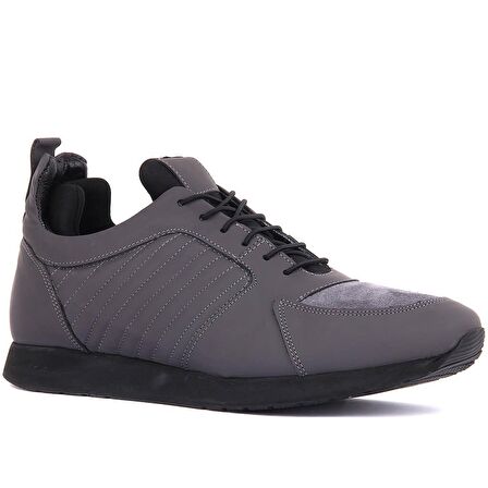 Sail Lakers - Gri Deri Erkek Günlük Ayakkabı