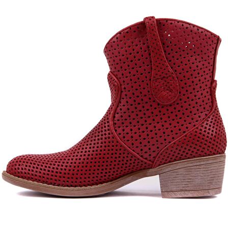 Sail Lakers - Bordo Fermuarsız Kadın Yaz Botu