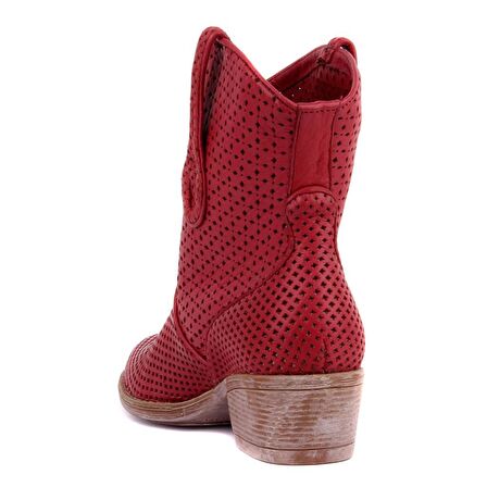 Sail Lakers - Bordo Deri Fermuarsız Kadın Yaz Botu