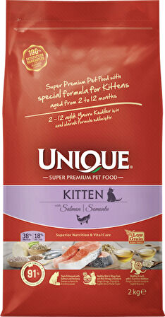 Unique Yavru Kedi Maması somonlu 2kg