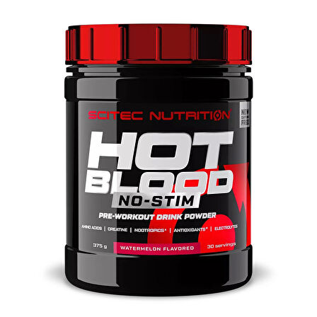 Scitec Hot Blood No-Stim Free(Caffein free) Preworkout (375 gr.)