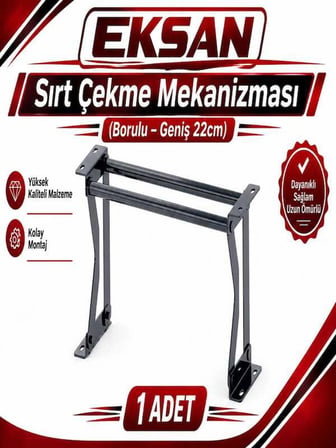  SIRT ÇEKME MEKANİZMASI SİYAH (BORULU 22 CM) (1 ADETTİR)