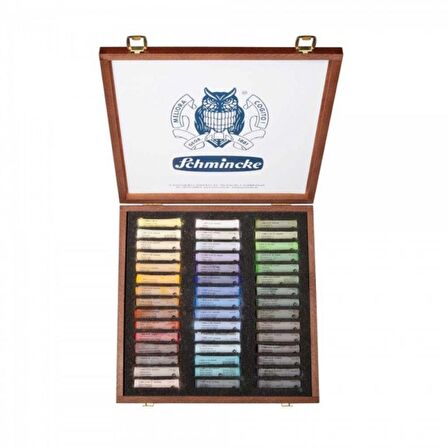 Schmincke Pastel Boya Wooden Box 45'li Set (Ahşap Kutu)