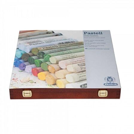 Schmincke Pastel Boya Wooden Box 45'li Set (Ahşap Kutu)