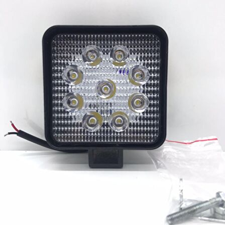 CMSOLAR Çalışma Lambası Kare 9 Led 27 Watt