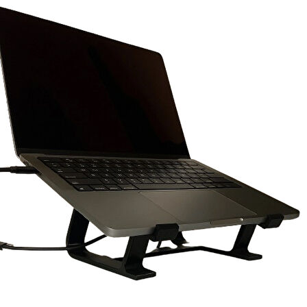 Ergonomik 3D Baskı Laptop Standı – Masaüstü Bilgisayar Yükseltici