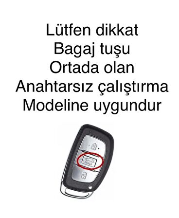 Hyundai Sonata Tuscon Uyumlu Lüks Anahtar Koruma Kılıf Lütfen Anahtar Teyit Yapınız