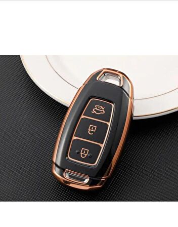 Hyundai I30 Ix25 Ix35 Kona Elantra Accent Santa Fe Anahtar Koruma Kılıfı 3 Tuşlu 2 Resime Bakınız