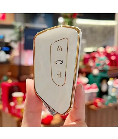 Skoda Octavia 2021 Model Lüx Kaliteli Anahtar Koruma Kılıfı 1.sınıf Üründür 2.Resime Bakınız