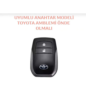 TOYOTA HiLUX ANAHTAR KILIFI SİYAH(SADECE HİLUX İLE TAM OLARAK UYUMLUDUR) 2.RESİME BAKINIZ
