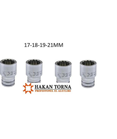 Rico 1/2 Kısa Yıldız Lokma 12 Köşe 17-18-19-21 mm