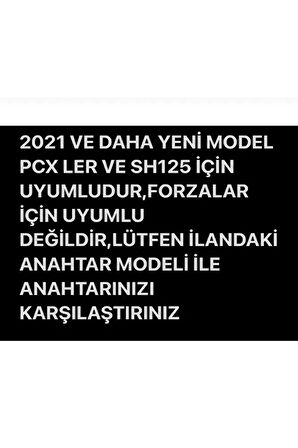 Honda Pcx 2021-2022-2023-2024-2025 Model Uyumlu Anahtar Kılıfı Beyaz/gold Forza Için Uymaz