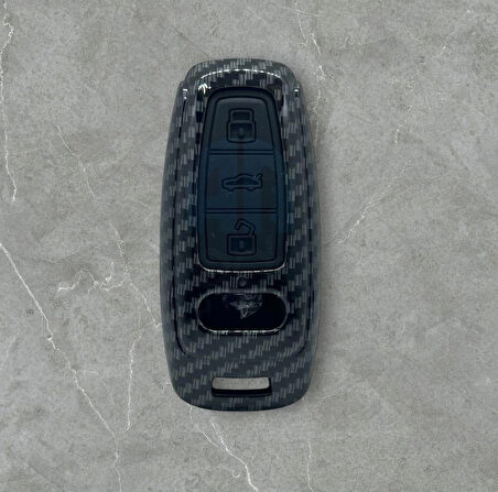 Audi A6 A7 A8 E-tron Q8 Q5 C8 A3 D5 Karbon Anahtar Kılıfı Anahtarsız Çalıştırma 2.Resime Bakınız